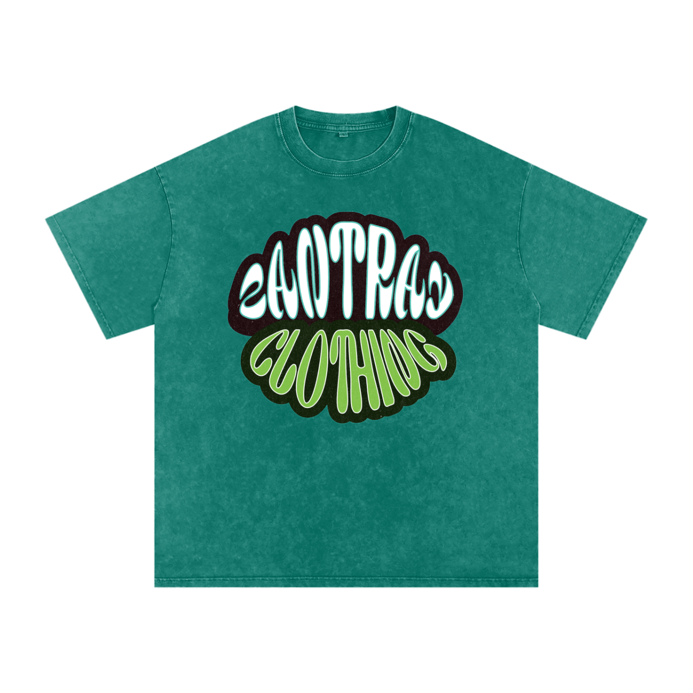 Snow Washed Oversized Cotton T-Shirt