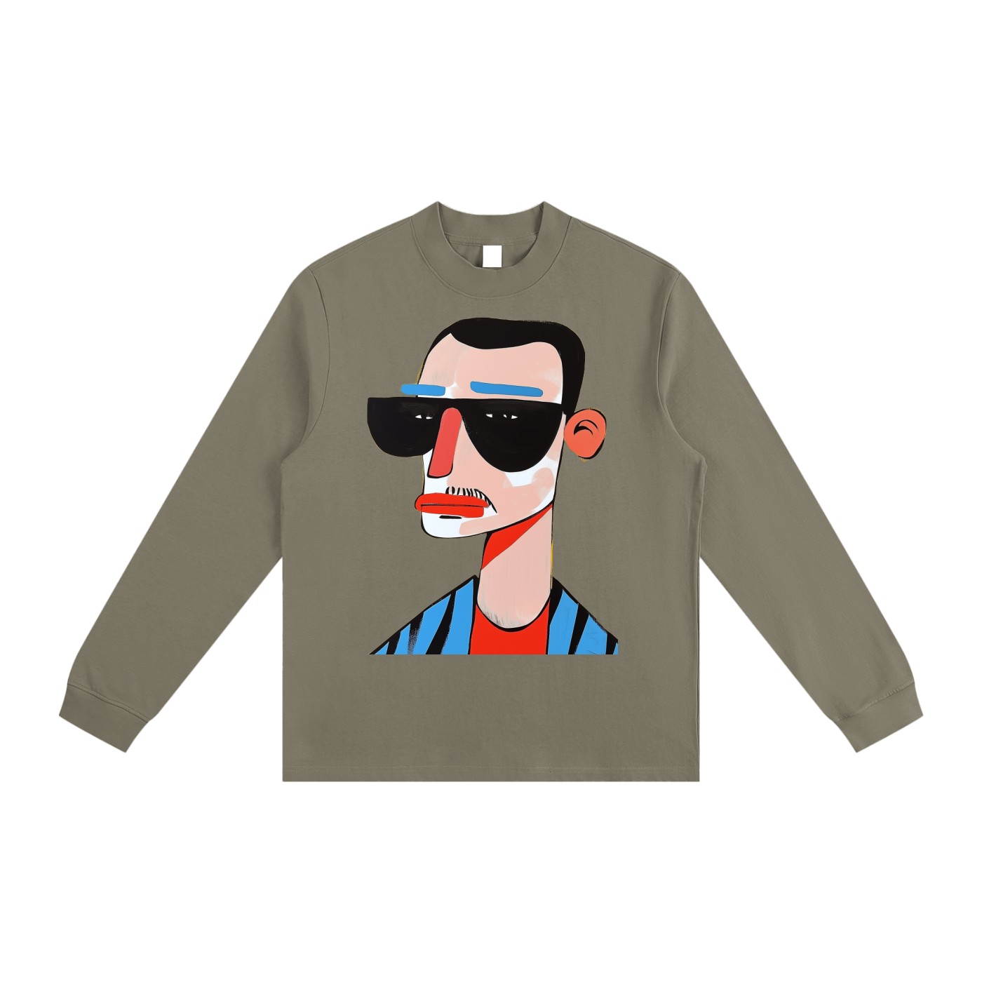 Essential Non-Shrink Mock Neck Sweatshirt