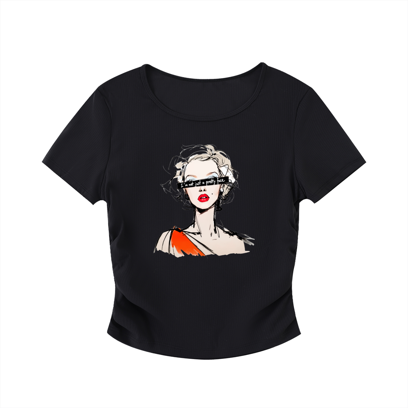 Ruched Bodycon Crop Top