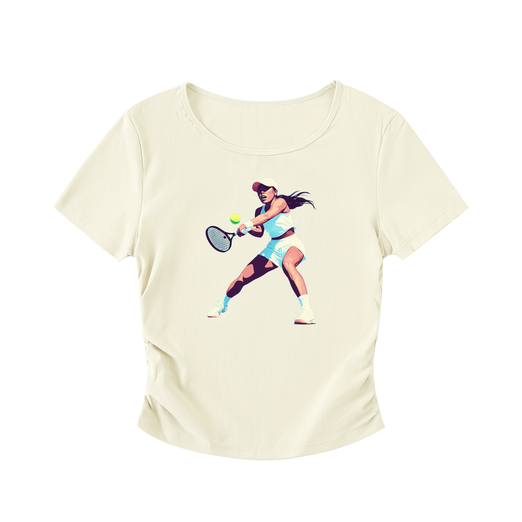 Ruched Bodycon Crop Top