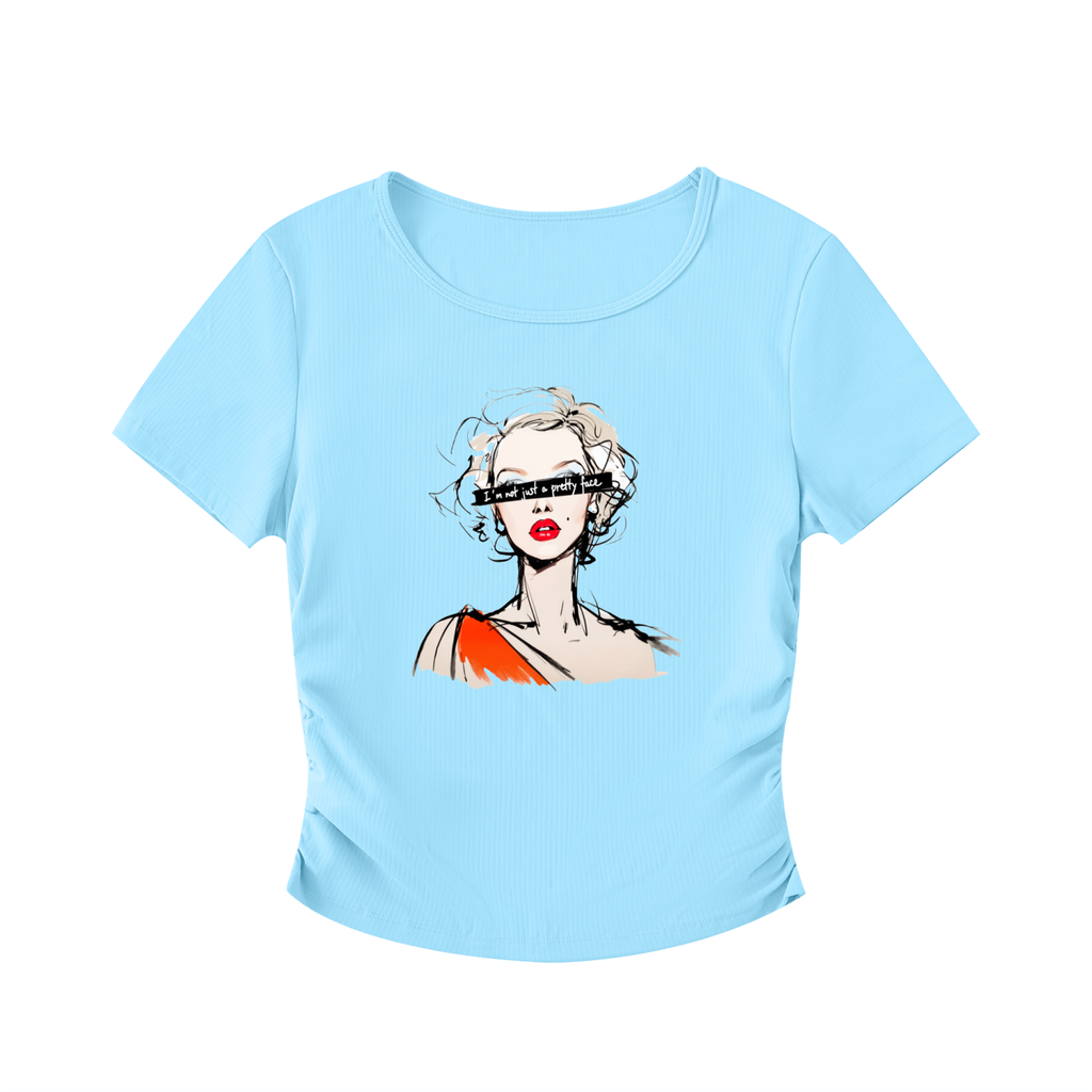 Ruched Bodycon Crop Top