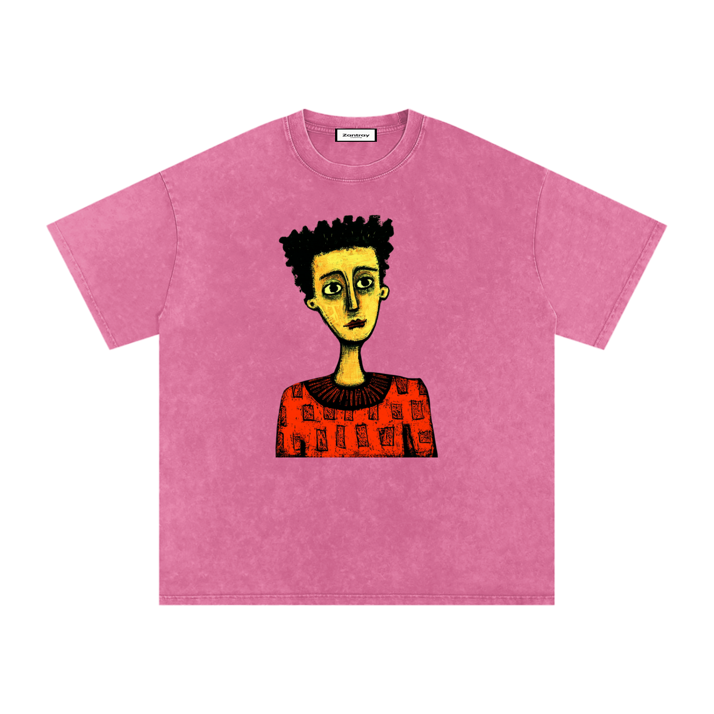 Snow Washed Oversized Cotton T-Shirt