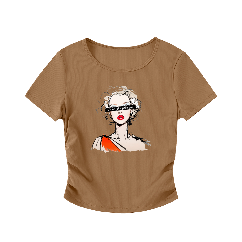 Ruched Bodycon Crop Top