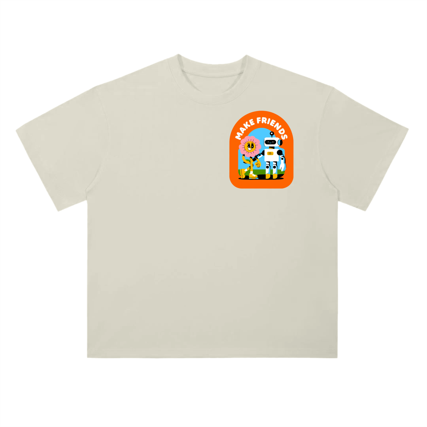 Heavyweight Drop Shoulder Cotton T-Shirt