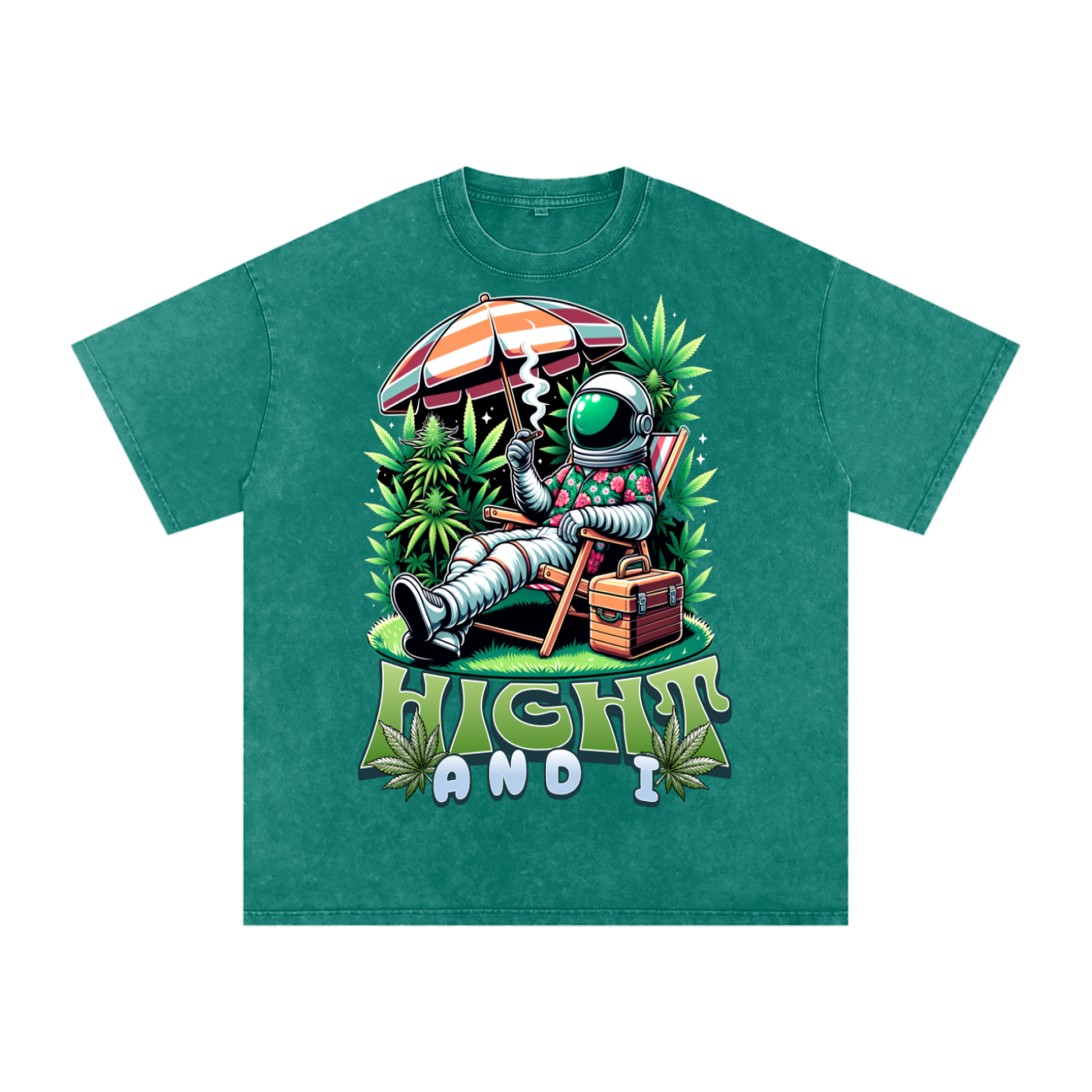 Snow Washed Oversized Cotton T-Shirt