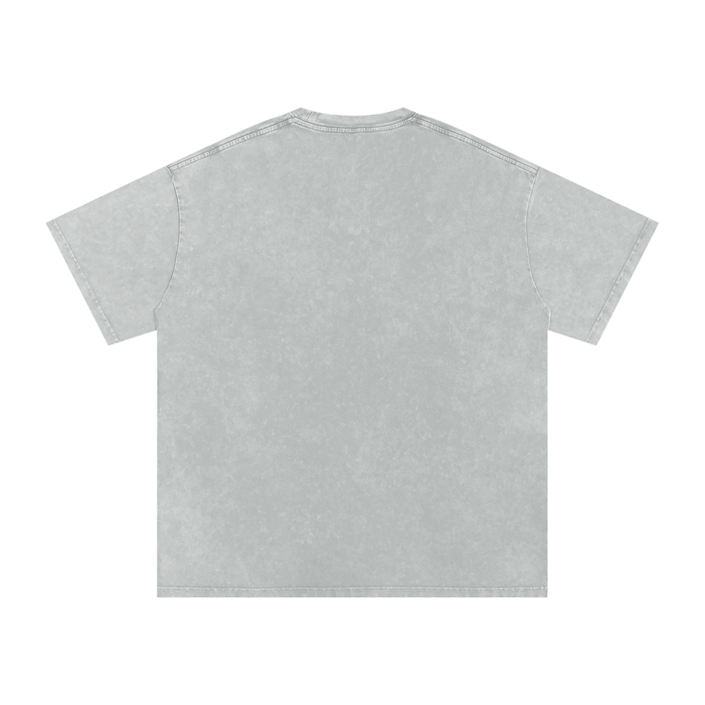 Snow Washed Oversized Cotton T-Shirt
