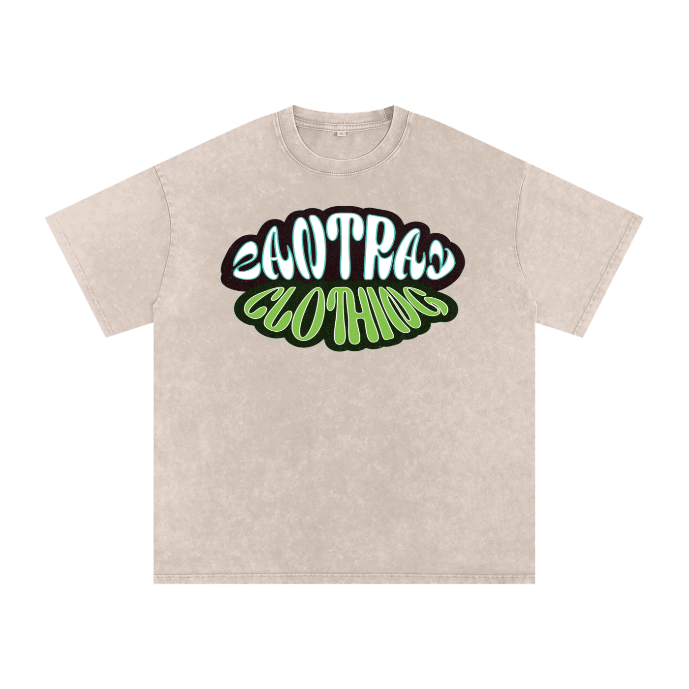 Snow Washed Oversized Cotton T-Shirt