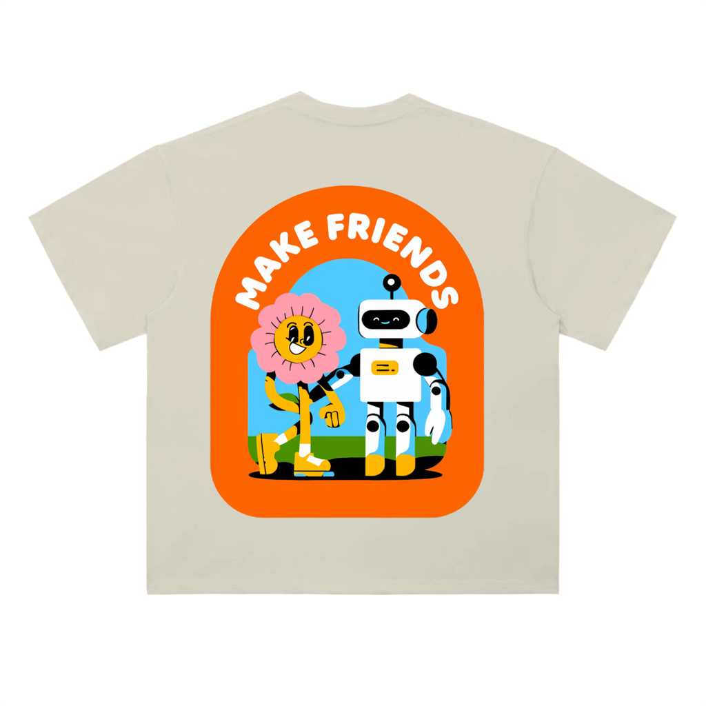 Heavyweight Drop Shoulder Cotton T-Shirt