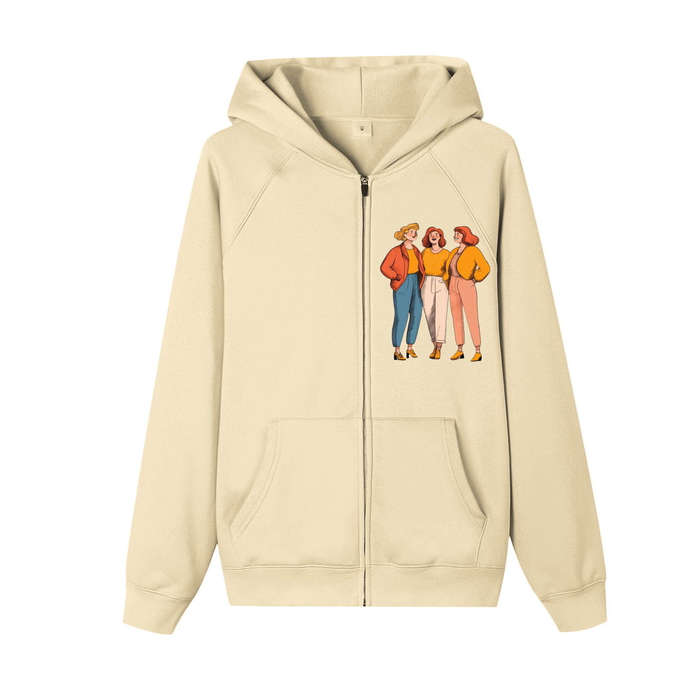 Essential Zip-up Fleece Hoodie