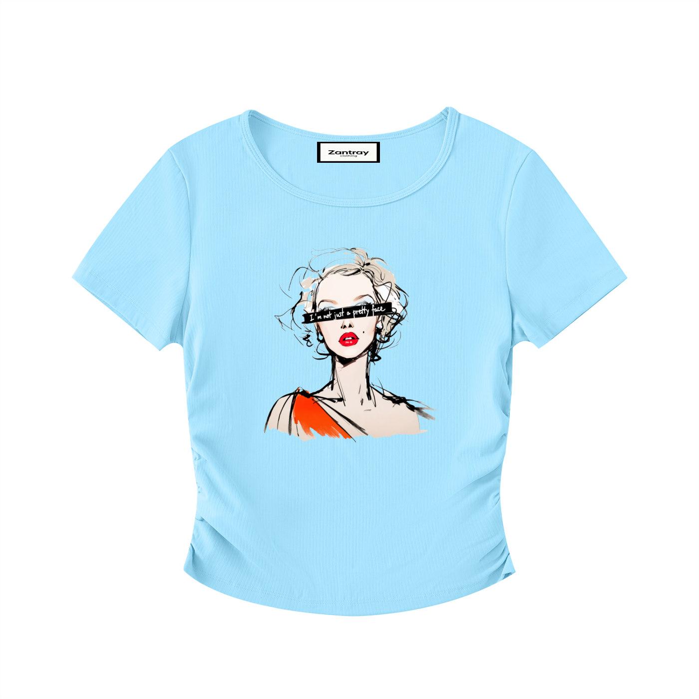 Ruched Bodycon Crop Top