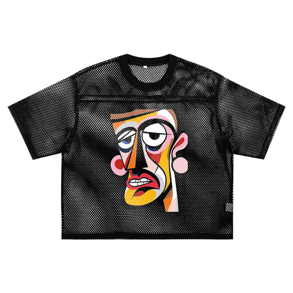 See-through Boxy Net T-Shirt