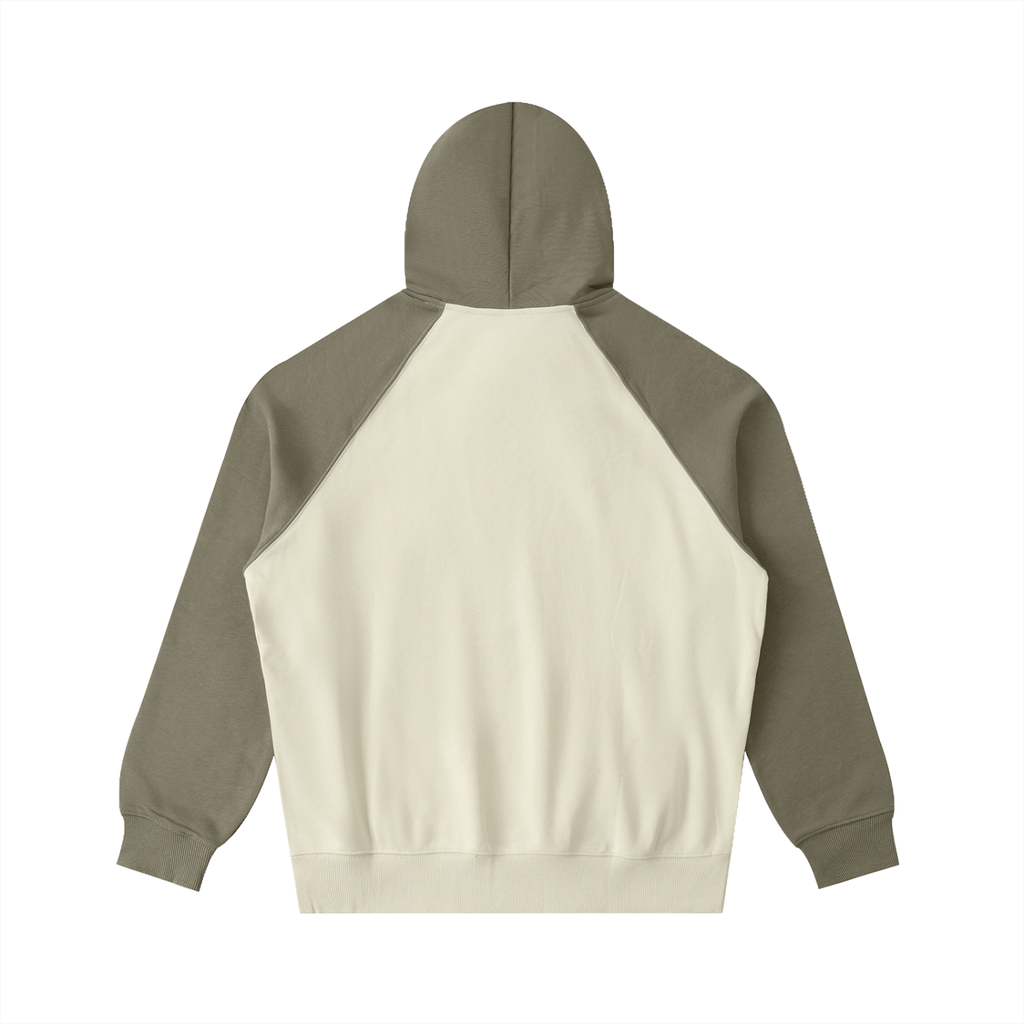 Color-Block Raglan Sleeve Hoodie