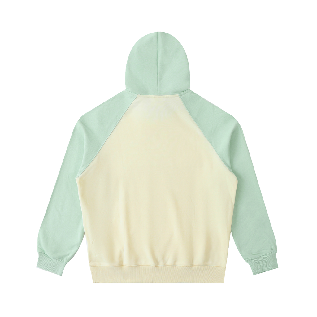 Color-Block Raglan Sleeve Hoodie