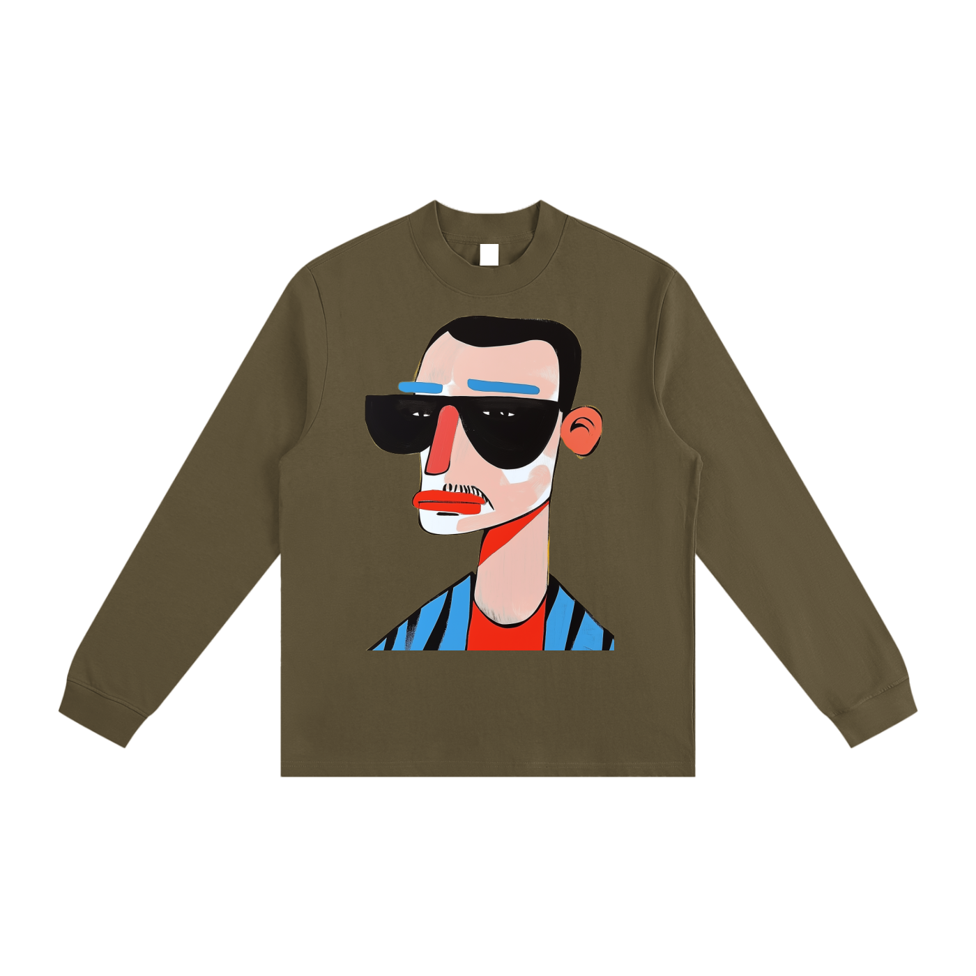 Essential Non-Shrink Mock Neck Sweatshirt