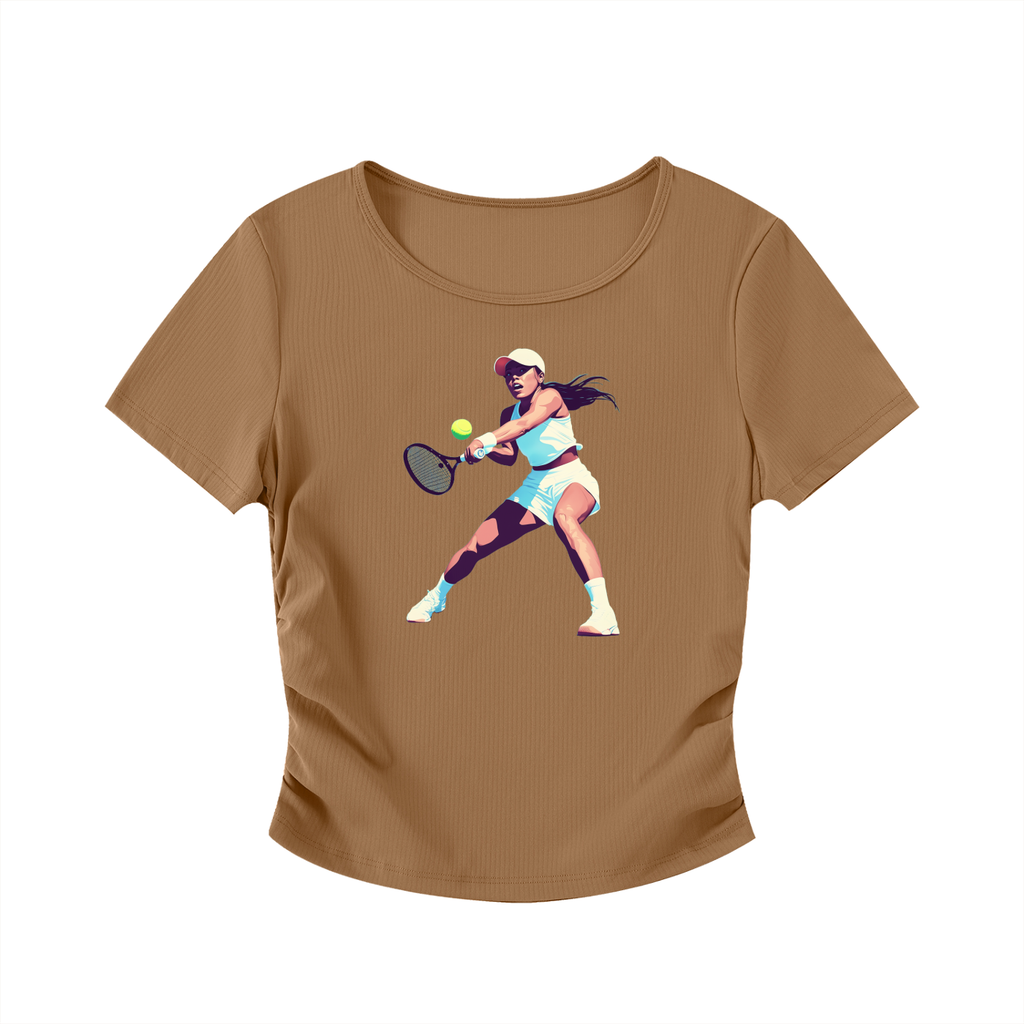 Ruched Bodycon Crop Top