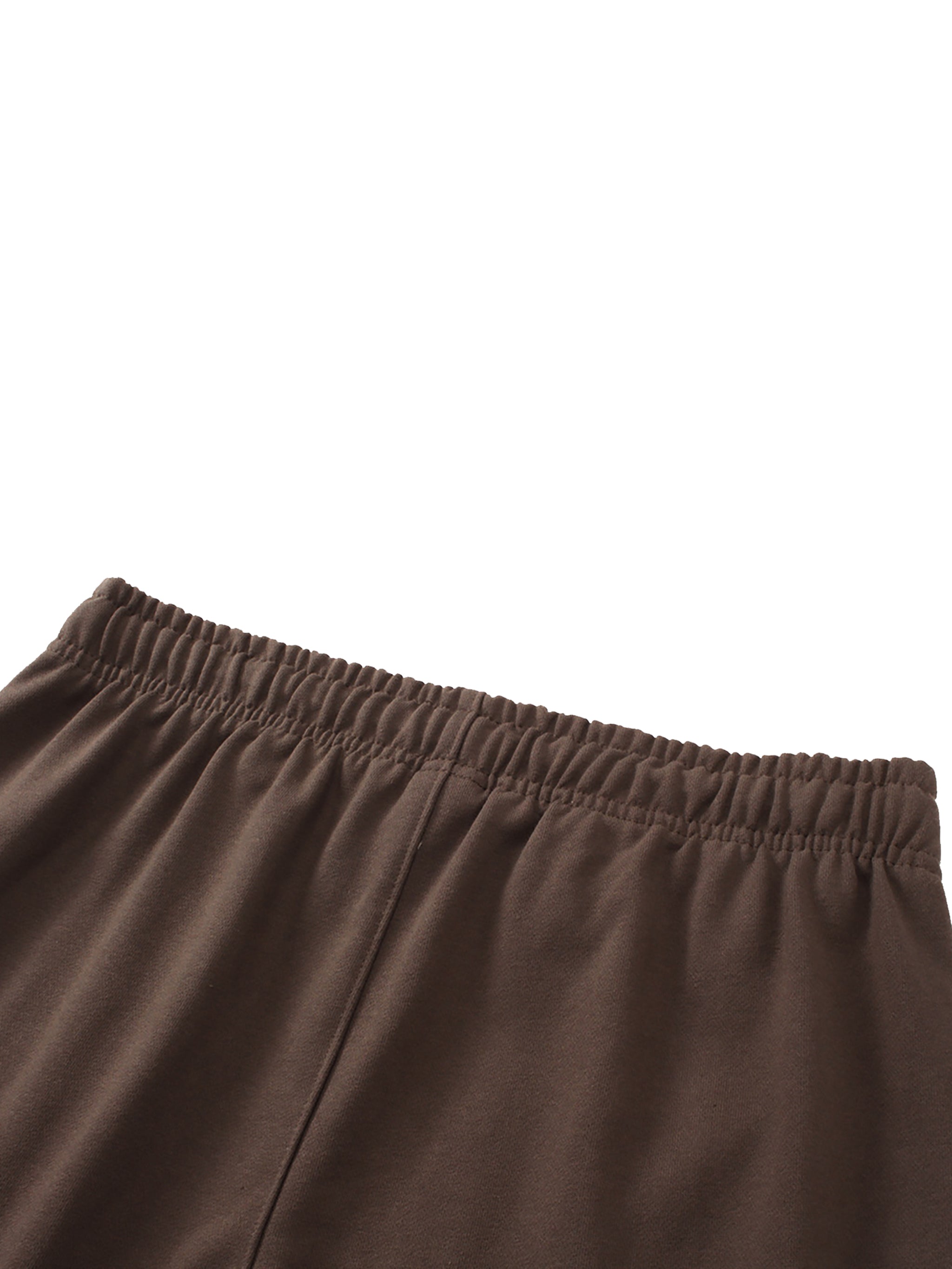 Solid Color Straight-Leg Sweatpants